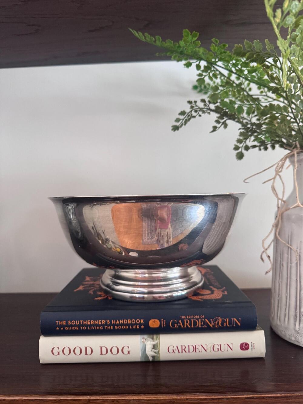 Vintage Silverplate Revere Bowl 8" – Southern Cottagecore Centerpiece Decor
